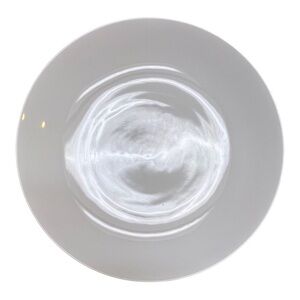 Lot of 2 Crate & Barrel 12” White Coupe Pasta Bowls